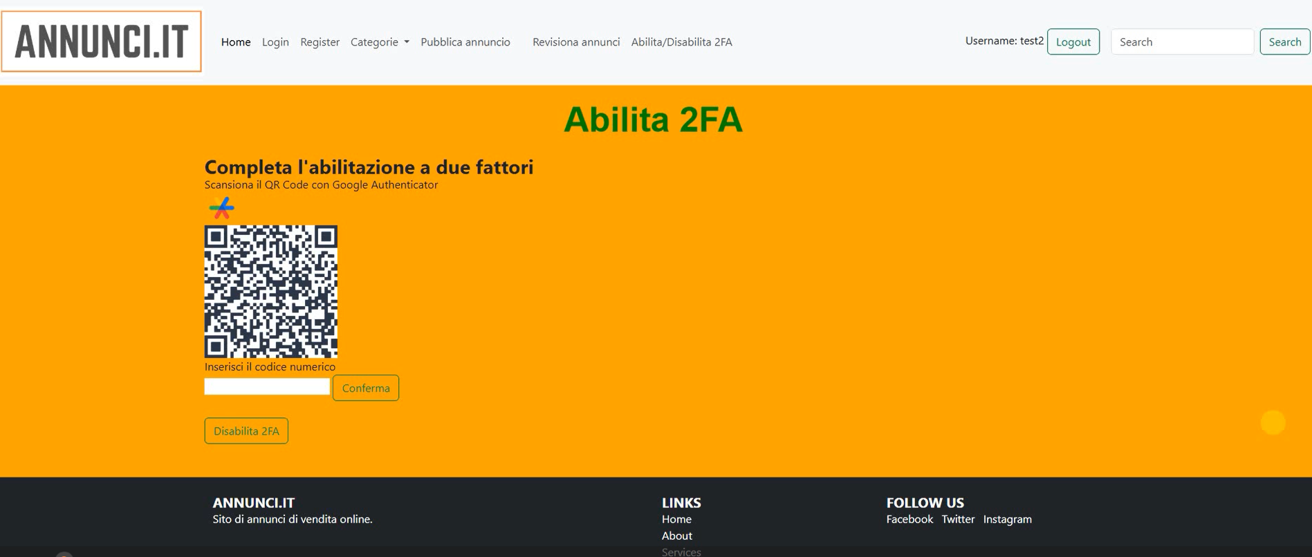 Laravel 2FA